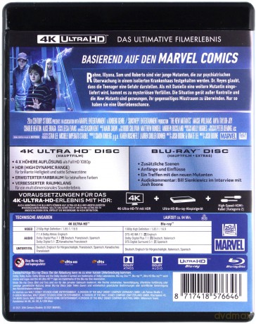The New Mutants (Nowi mutanci) [Blu-Ray 4K]+[Blu-Ray]