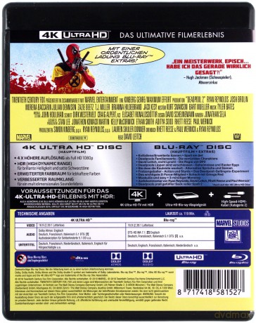 Deadpool 2 [Blu-Ray 4K]+[Blu-Ray]