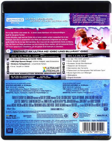 Ice Age: Collision Course (Epoka lodowcowa 5: Mocne uderzenie) [Blu-Ray 4K]+[Blu-Ray]