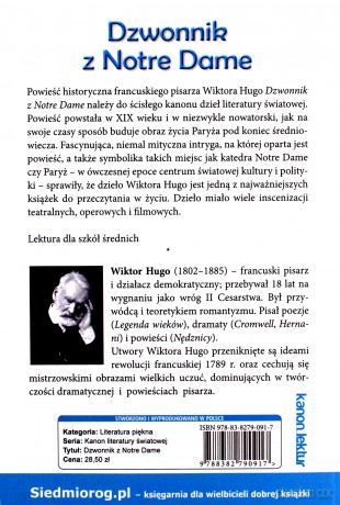 Dzwonnik z Notre Dame - Wiktor Hugo [KSIĄŻKA]