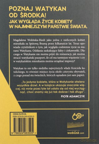 Kobieta w Watykanie. Jak żyje się w najmniejszym państwie świata (pocket) - Magdalena Wolińska-Riedi [KSIĄŻKA]