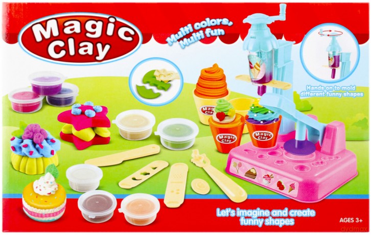 Masa plastyczna lody + akcesoria