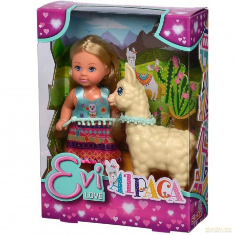 Lalka Evi Love Evi na spacerze z alpaką