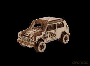 Drewniane puzzle 3D. Rally Car 1 [PUZZLE]