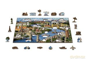 Drewniane puzzle World Landmarks L [PUZZLE]