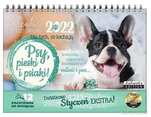 Kalendarz 2022 pocztówkowy Psy [KALENDARZ]