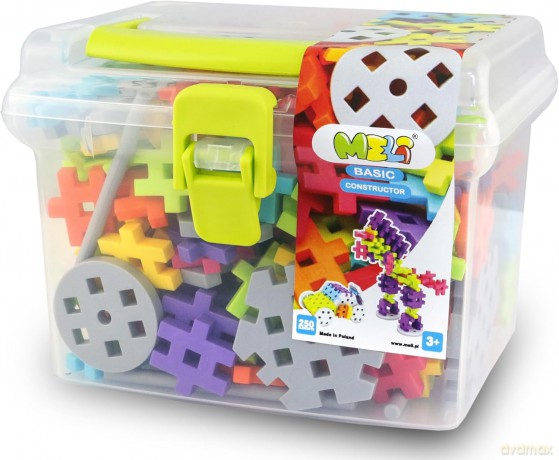 Klocki Meli Basic Constructor Travel Box 250 el. [KLOCKI]