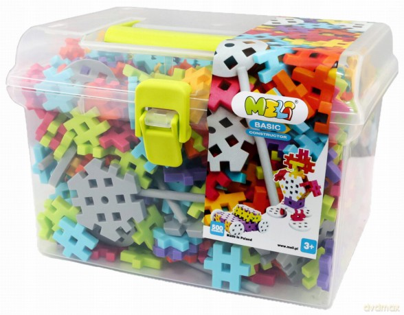 Klocki Meli Basic Constructor Travel Box 500 el. [KLOCKI]