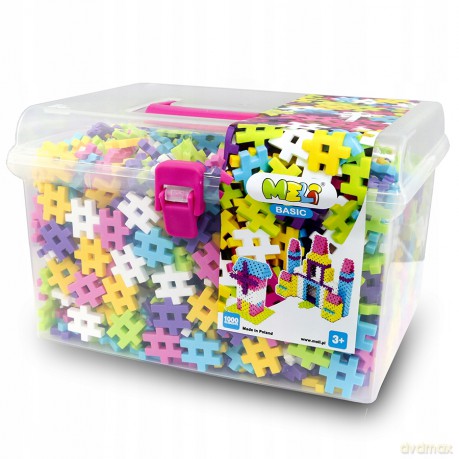 Klocki Meli Basic Pink Travel Box 1000 el. [KLOCKI]