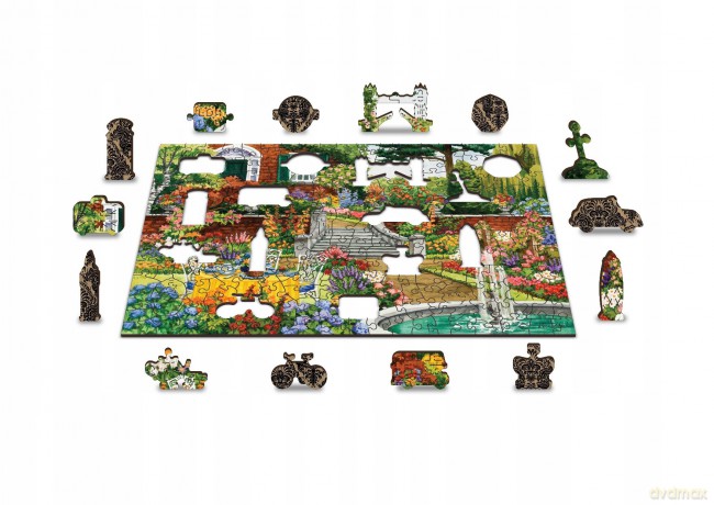 Puzzle drewniane. Garden Five o'clock M [PUZZLE]