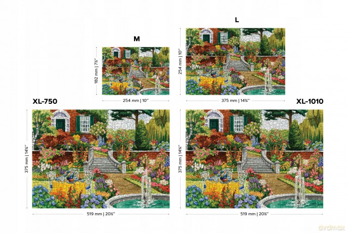 Puzzle drewniane. Garden Five o'clock M [PUZZLE]