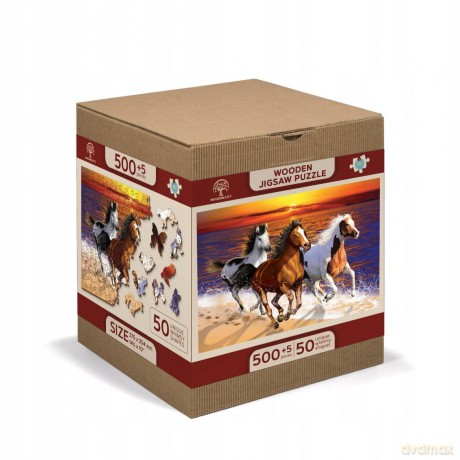 Puzzle drewniane. Wild Horses on the Beach 750 XL [PUZZLE]