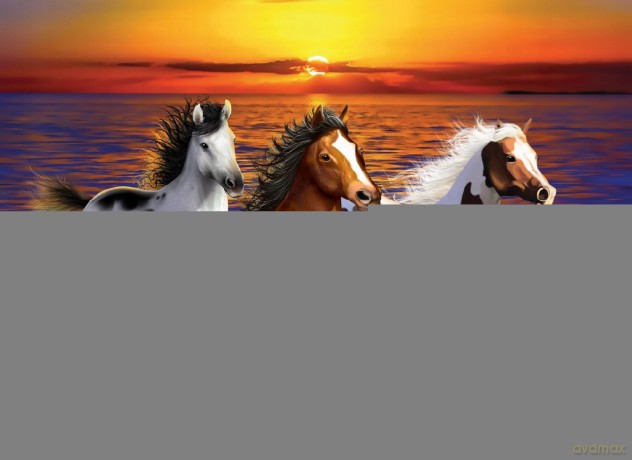Puzzle drewniane. Wild Horses on the Beach M [PUZZLE]