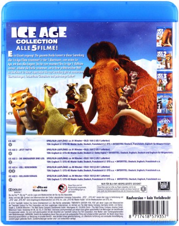Ice Age 1-5 (Epoka lodowcowa 1-5) [BOX] [5xBlu-Ray]