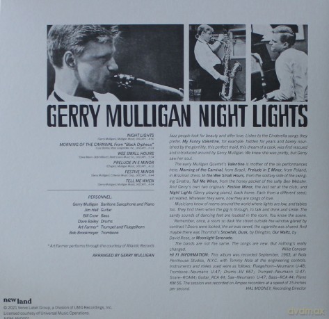 Gerry Mulligan: Night Lights [Winyl]