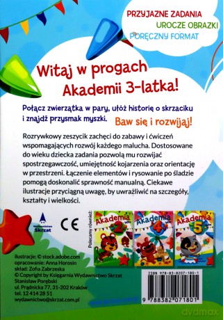 Akademia 3-latka - Anna Horosin [KSIĄŻKA]