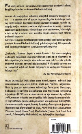 Anarchia. Niepowstrzymany rozkwit Brytyjskiej Kompanii Wschodnioindyjskiej - William Dalrymple [KSIĄŻKA]