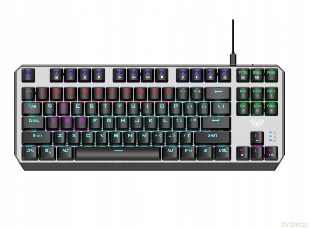 AULA Aegis Mechaniczna klawiatura TKL dla graczy (niebieskie przełączniki)