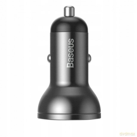 Baseus Ładowarka Samochodowa 24 W + Kabel Usb 3w1 Tzccbx-0g