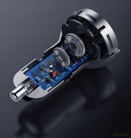 Baseus Ładowarka Samochodowa 24 W + Kabel Usb 3w1 Tzccbx-0g