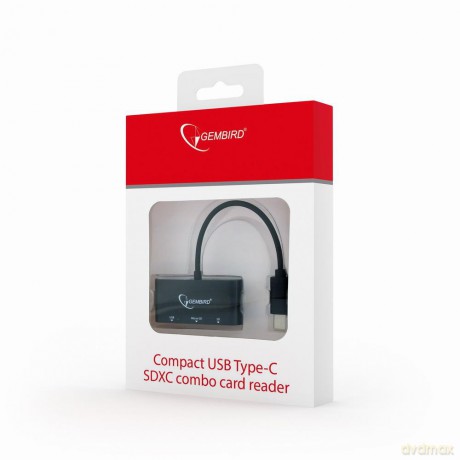 Czytnik kart GEMBIRD UHB-CR3-02 (Zewnętrzny; MicroSD, MicroSDHC, SDHC, Secure Digital)