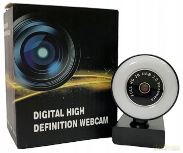 Duxo Kamera Internetowa 1080p Usb Z Mikrofonem, Oświetlenie Selfie-Ring Webcam-Q20