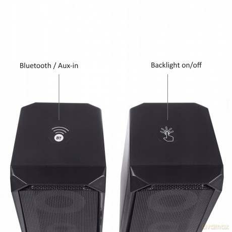 Głośniki komputerowe AUDIOCORE AC845 (2.0; kolor czarny)