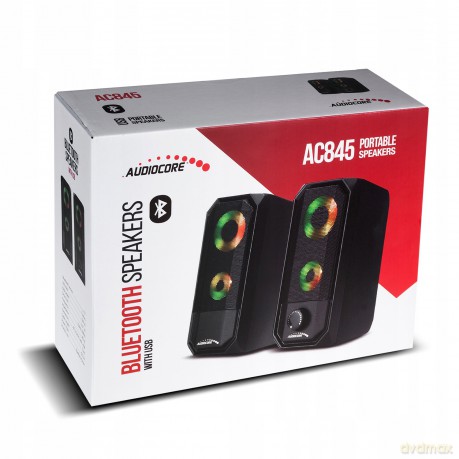 Głośniki komputerowe AUDIOCORE AC845 (2.0; kolor czarny)