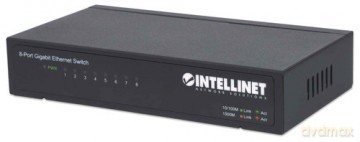 Intellinet Switch Gigabit 8x 10/100/1000 Mbps Rj45 Desktop Metalowy 530347
