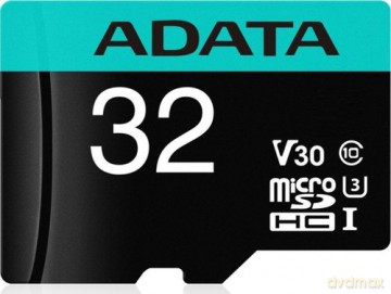 Karta pamięci z adapterem ADATA AUSDH32GUI3V30SA2-RA1 (32GB; Class 10, V30; + adapter)