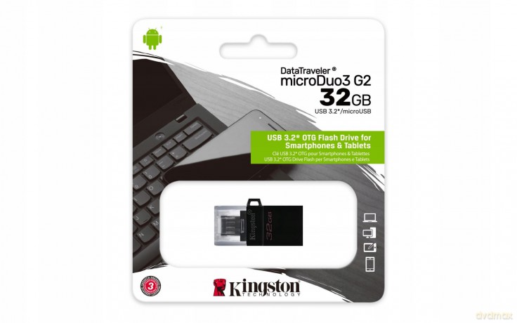 KINGSTON FLASH 32GB DataTraveler MicroDuo 3 Gen2 + microUSB (Android/OTG)