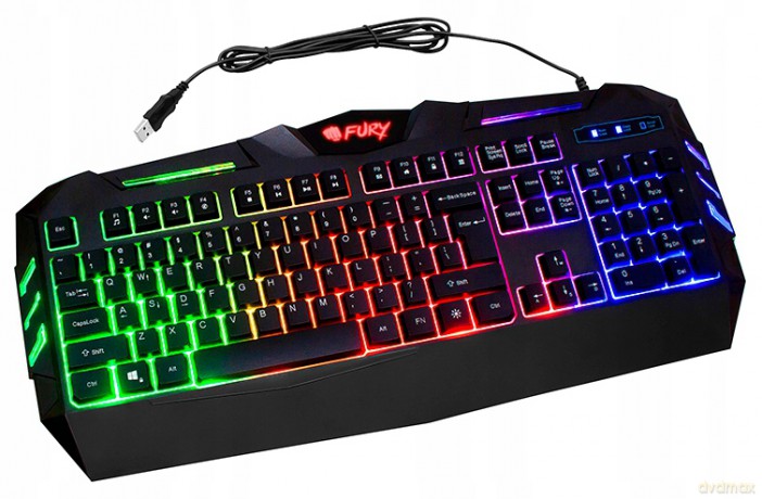 Klawiatura membranowa NATEC Fury Spitfire NFU-0868 (USB 2.0; kolor czarny)