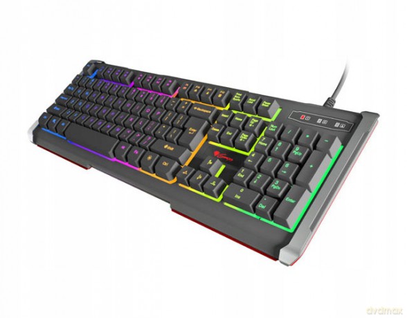 Klawiatura membranowa NATEC Rhod 400 RGB NKG-0993 (USB 2.0; (EU); kolor czarny)