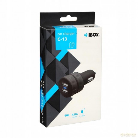 Ładowarka Samochodowa I-Box C-13 Dual USB 4,8A