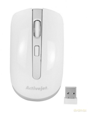 Mysz Activejet AMY-320WS (optyczna; 1600 DPI; kolor biały)