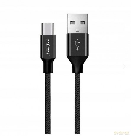 Nafumi Kabel Usb Typ-C 3a Nafumi Czarny 3000mah Quick Charger Qc 3.0 2m Nfm-A1000 Nfm-A1000 Czarny
