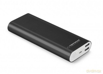 PowerBank Esperanza PROTON EMP113K (10000mAh; USB 2.0; kolor czarny)
