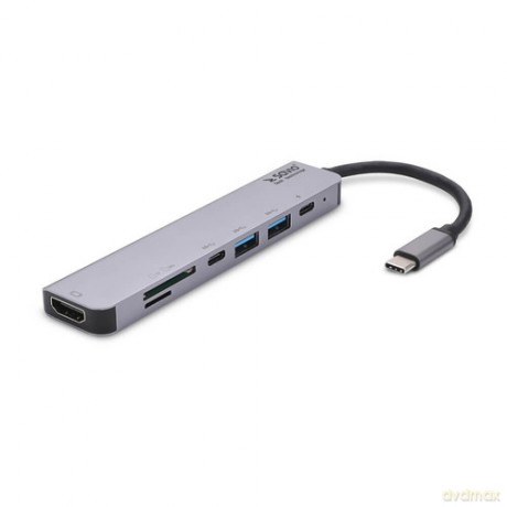 Savio Wielofunkcyjny Hub USB Typ C 7w1 Ak-47