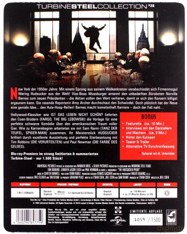 Hudsucker Proxy (steelbook) [Blu-Ray]
