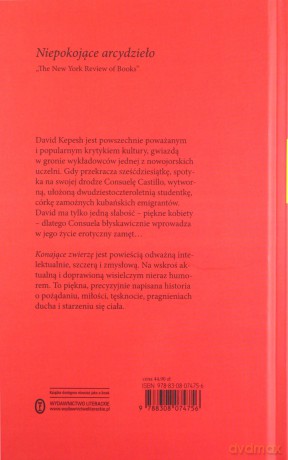 Konające zwierzę - Philip Roth [KSIĄŻKA]