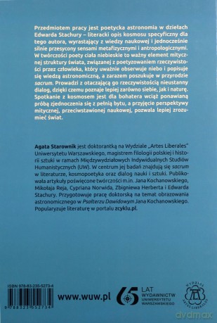 Między nauką a mitem. Poetycka astronomia w twórczości Edwarda Stachury - Agata Starownik [KSIĄŻKA]