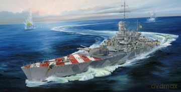 Model do sklejania Pancernik RN Roma 1943 1/700