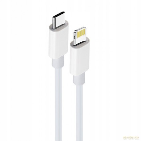 Maxlife kabel MXUC-05 USB-C - Lightning 2,0 m 20W biały