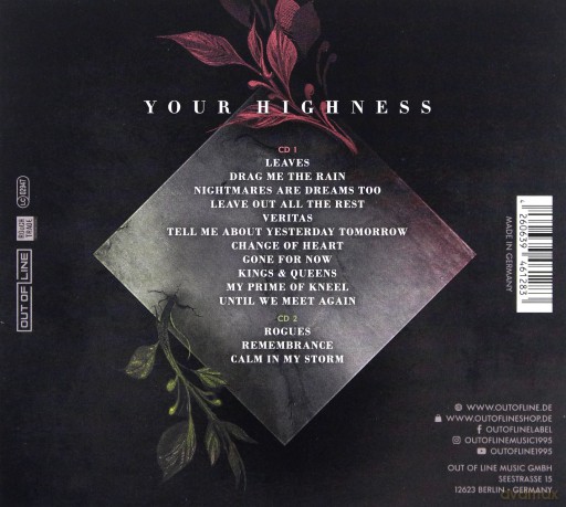 Bloodred Hourglass: Your Highness (Limited) [2CD]