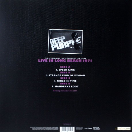 Deep Purple: Long Beach 1971 (Crystal Clear) [2xWinyl]