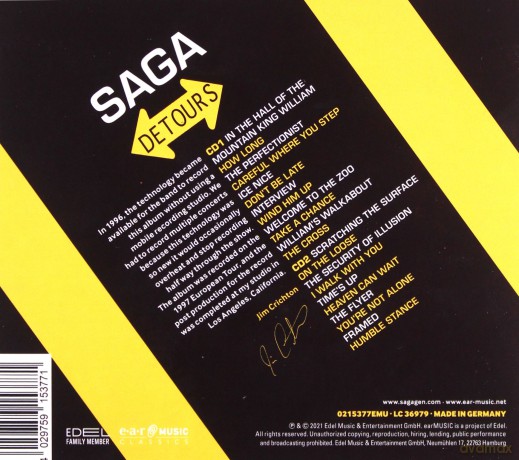 Saga: Detours Live [2CD]