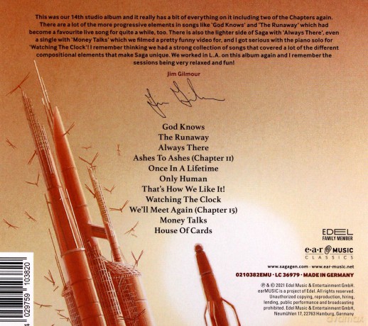 Saga: House Of Cards (digipack) [CD]