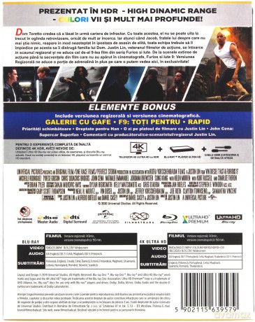 Szybcy i wściekli 9 (steelbook) [Blu-Ray 4K]+[Blu-Ray]