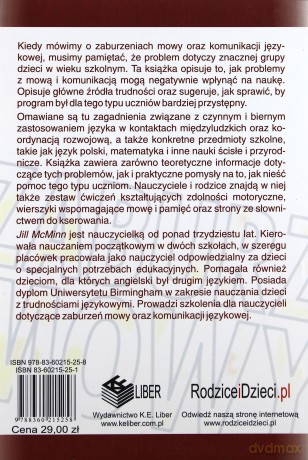 Pomóż Dziecku Z Zaburzeniami Mowy I Komunikacji Językowej - Jill Mcminn [KSIĄŻKA]