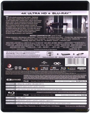 Pięćdziesiąt twarzy Greya [Blu-Ray 4K]+[Blu-Ray]